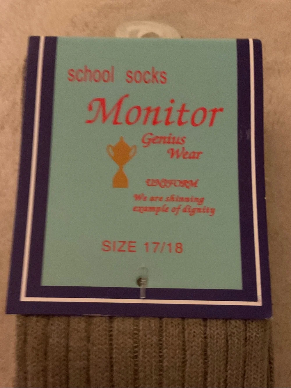 Kids Ribbed School Socks - Gray